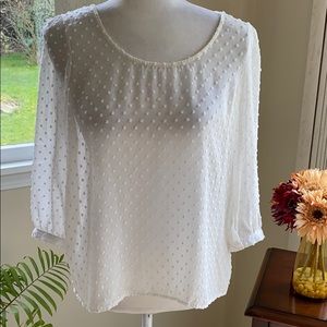 ANTHROPOLOGY PINS AND NEEDLES TOP